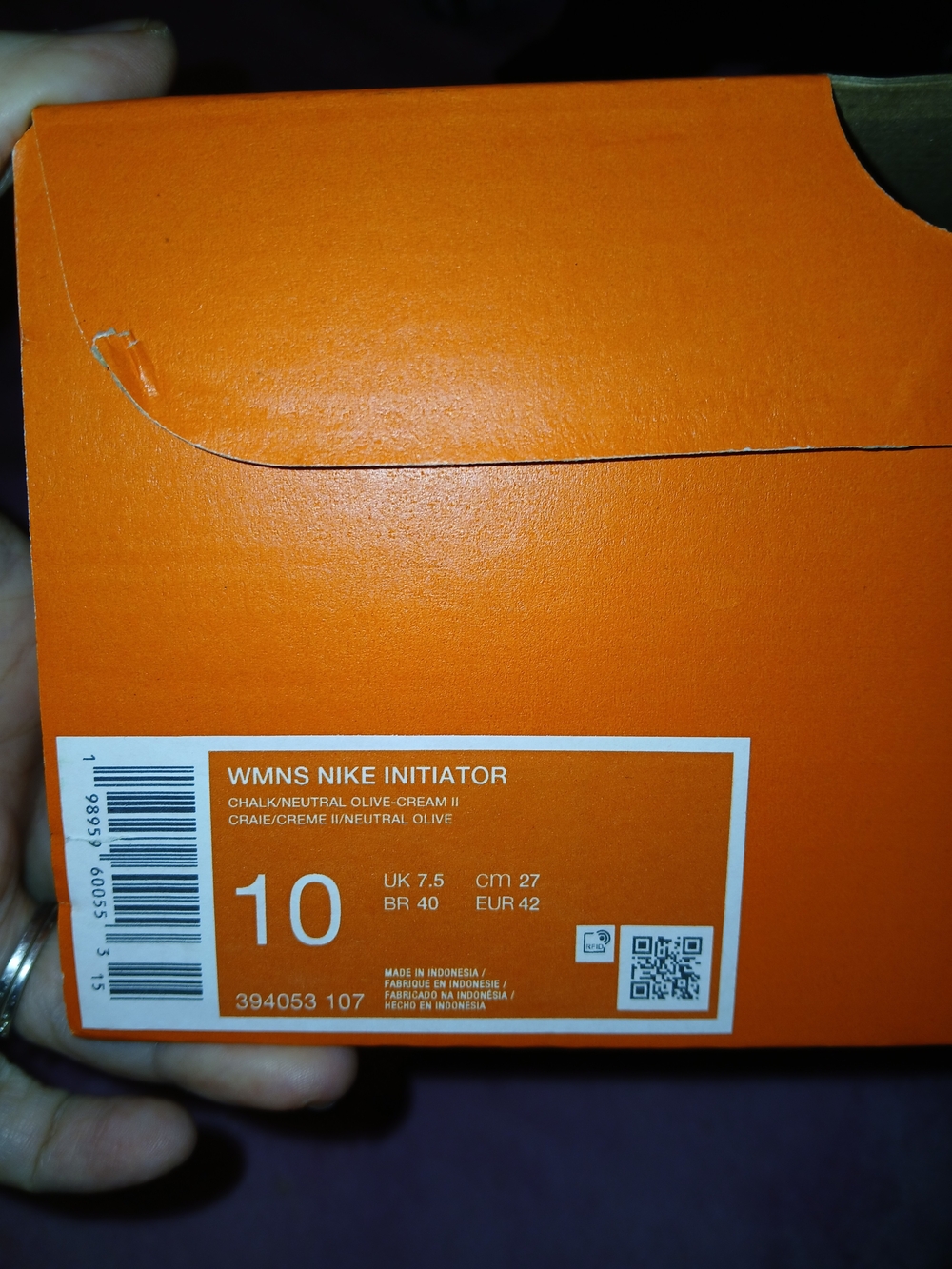 Nike Womens Initiators - Size 10 - Olive/Cream - Picture 12 of 12